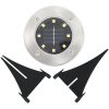 Marklampor soldrivna 8 st LED vit vidaXL – miniatyr 6