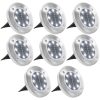 Marklampor soldrivna 8 st LED vit vidaXL – miniatyr 1