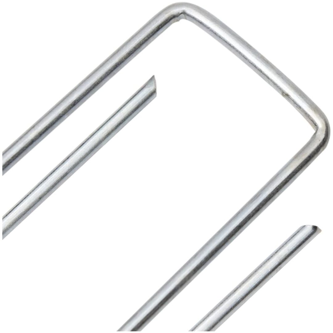 Markpinne U-format 25 st 15x3,5 cm galvaniserat stål vidaXL 15 x 3.5 cm – bild 4