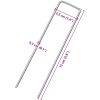 Markpinne U-format 25 st 15x3,5 cm galvaniserat stål vidaXL 15 x 3.5 cm – miniatyr 5
