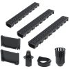 Markrännor 3 st plast 3 m vidaXL 3 m (3 st) – miniatyr 1