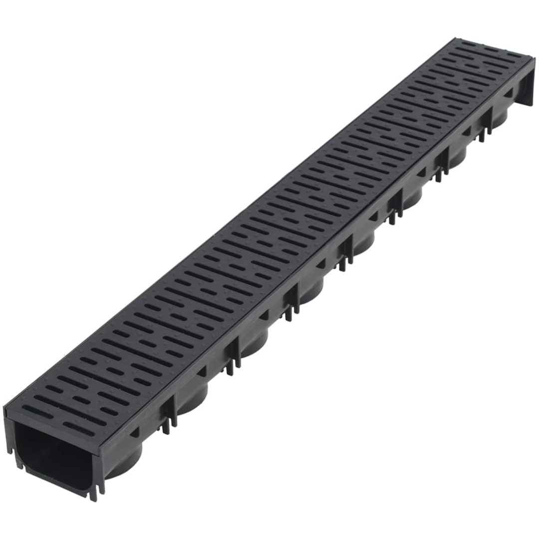 Markrännor 6 st plast vidaXL 6 m – bild 2