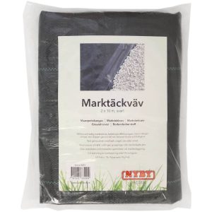 MARKTÄCKVÄV 2x10 M SVART