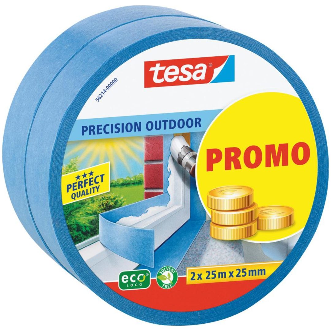 Maskeringstejp 2p 25mmx25m Outdoor TESA Bredd: 25 mm L: 25 m