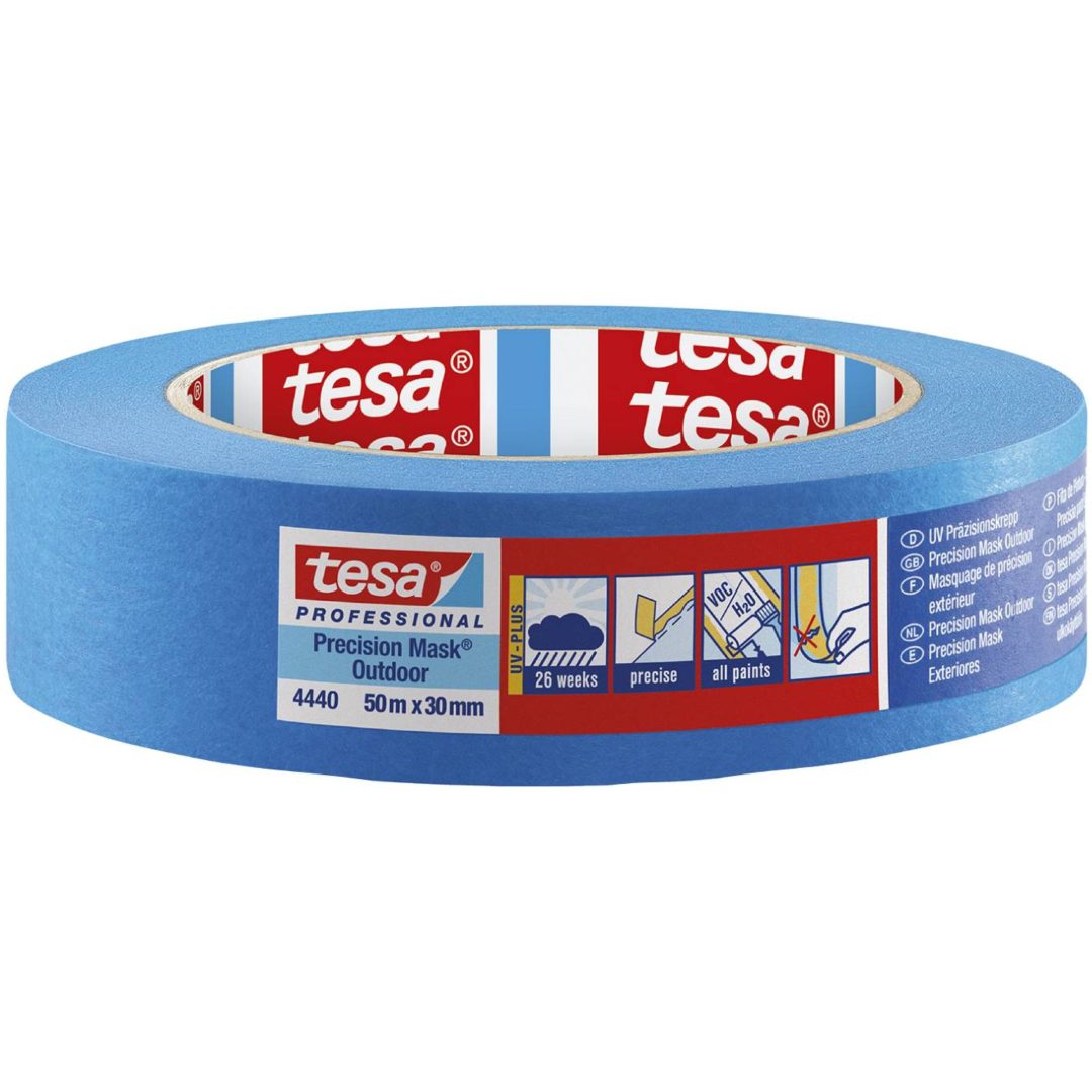 Maskeringstejp Precision Outdoor Blå TESA MASKERINGSTEJP 4440 19MMX50M – bild 2