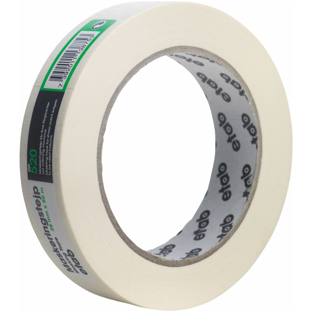 Maskeringstejp, Vit, Bredd 19 mm etab – bild 2