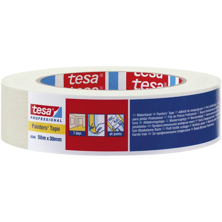 Maskeringstejp Vit TESA TEJP MASKERING 4348 50MMX50M – bild 2