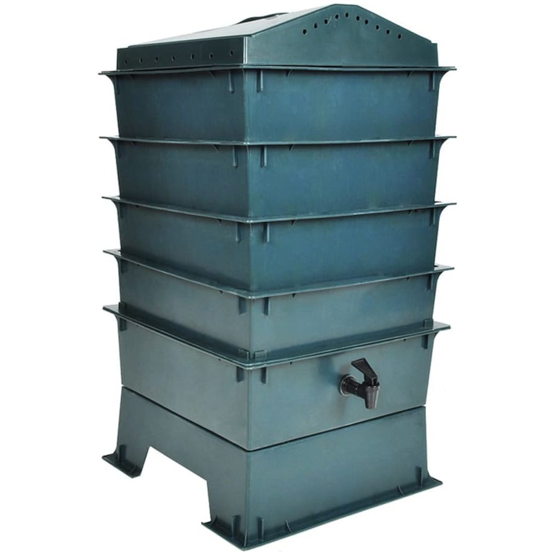 Maskkompost 4 brickor 42x42x60 cm vidaXL