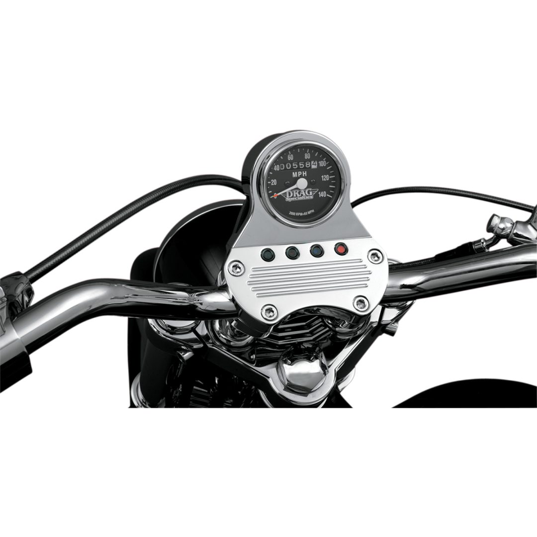 Mätare Mini Mekanisk Hastighetsmätare 2.4" DRAG SPECIALTIES 2:1 BLK FACE MINI SPEEDO – bild 2