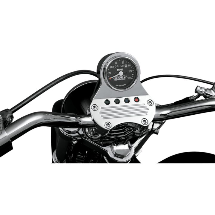Mätare Mini Mekanisk Hastighetsmätare 2.4" DRAG SPECIALTIES 2:1 BLK FACE MINI SPEEDO – bild 2