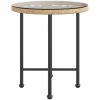 Matbord 50 cm härdat glas och stål vidaXL ⌀50 x 55 cm – miniatyr 3