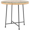 Matbord 80 cm härdat glas och stål vidaXL ⌀80 x 74 cm – miniatyr 2