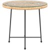 Matbord 80 cm härdat glas och stål vidaXL ⌀80 x 74 cm – miniatyr 3