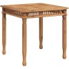 Matbord 80x80x80 cm massiv teak vidaXL – miniatyr 2