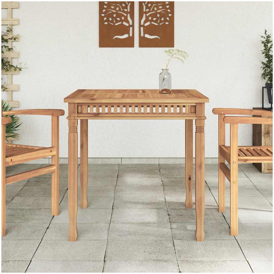 Matbord 80x80x80 cm massiv teak vidaXL – bild 3