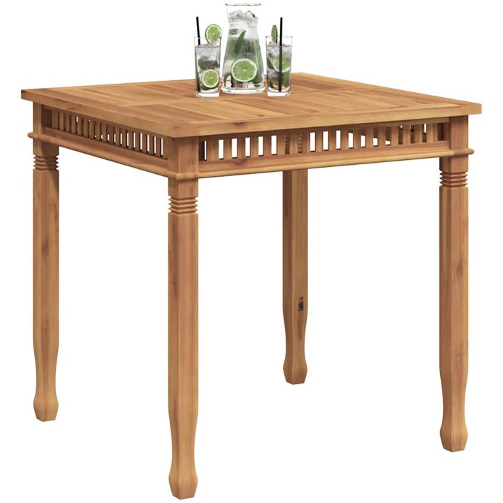 Matbord 80x80x80 cm massiv teak vidaXL – bild 4