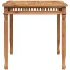 Matbord 80x80x80 cm massiv teak vidaXL – miniatyr 5