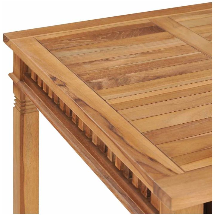 Matbord 80x80x80 cm massiv teak vidaXL – bild 8