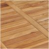 Matbord 80x80x80 cm massiv teak vidaXL – miniatyr 9