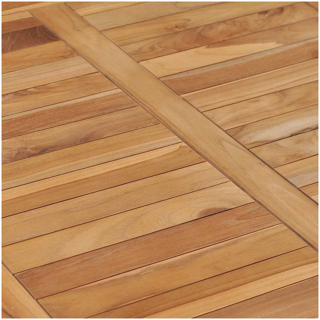 Matbord 80x80x80 cm massiv teak vidaXL – bild 9