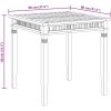 Matbord 80x80x80 cm massiv teak vidaXL – miniatyr 10