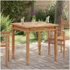Matbord 80x80x80 cm massiv teak vidaXL – miniatyr 1