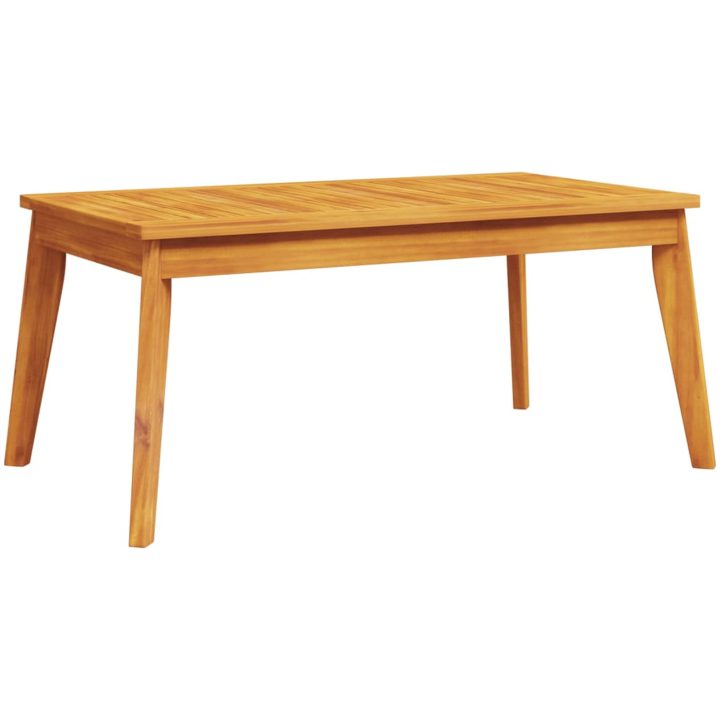 Matbord för trädgården 100x55x45 cm massivt akaciaträ vidaXL – bild 2