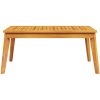 Matbord för trädgården 100x55x45 cm massivt akaciaträ vidaXL – miniatyr 4