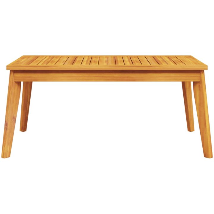 Matbord för trädgården 100x55x45 cm massivt akaciaträ vidaXL – bild 4