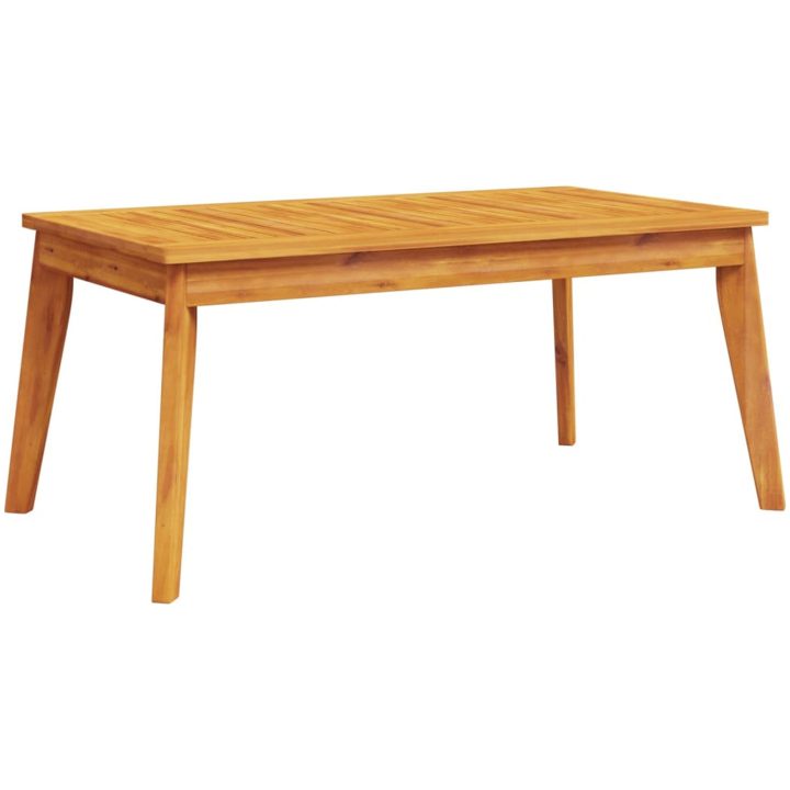 Matbord för trädgården 100x55x45 cm massivt akaciaträ vidaXL – bild 5