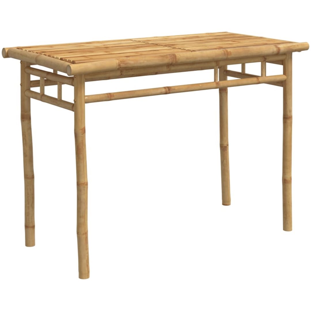 Matbord för trädgården 110x55x75 cm bambu vidaXL – bild 2