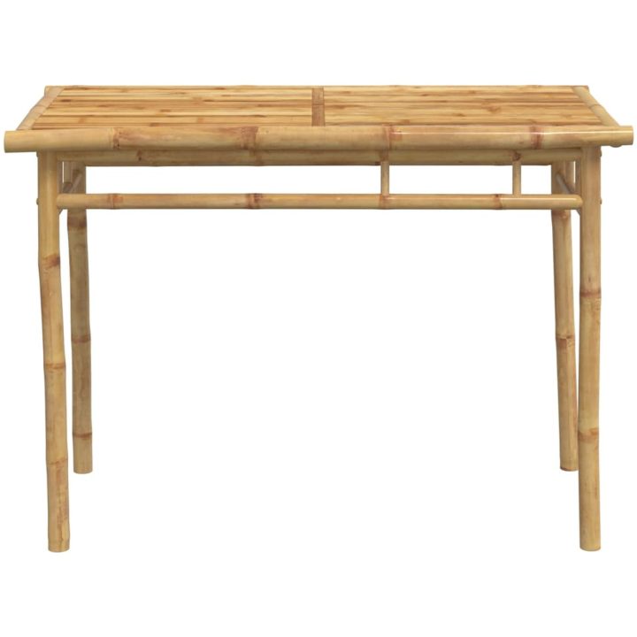 Matbord för trädgården 110x55x75 cm bambu vidaXL – bild 4