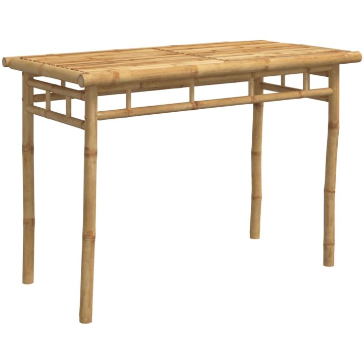 Matbord för trädgården 110x55x75 cm bambu vidaXL – bild 6