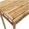 Matbord för trädgården 110x55x75 cm bambu vidaXL – miniatyr 7