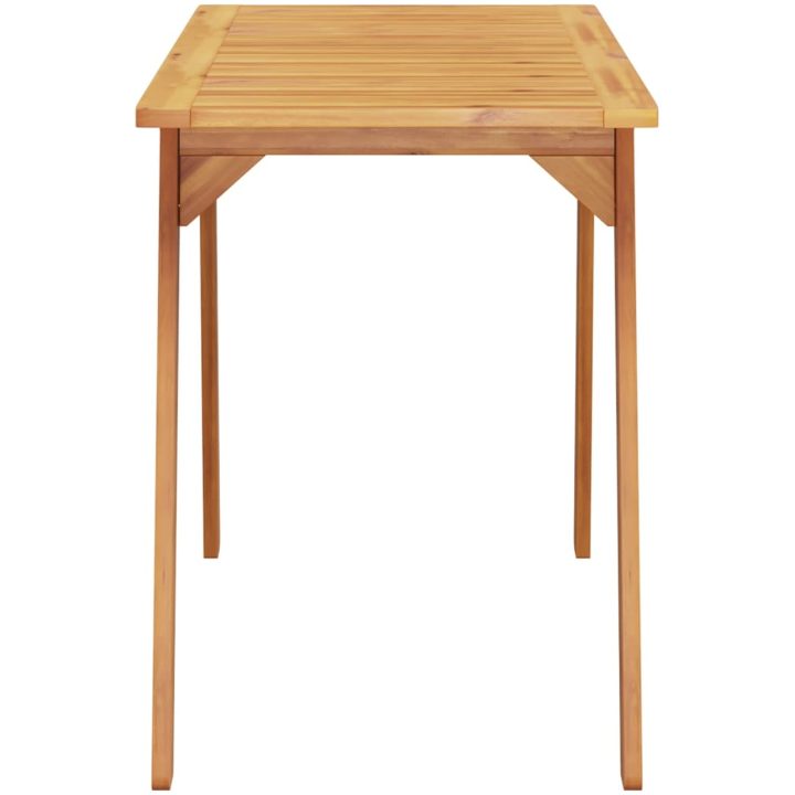 Matbord för trädgården 110x56x75 cm massivt akaciaträ vidaXL – bild 5