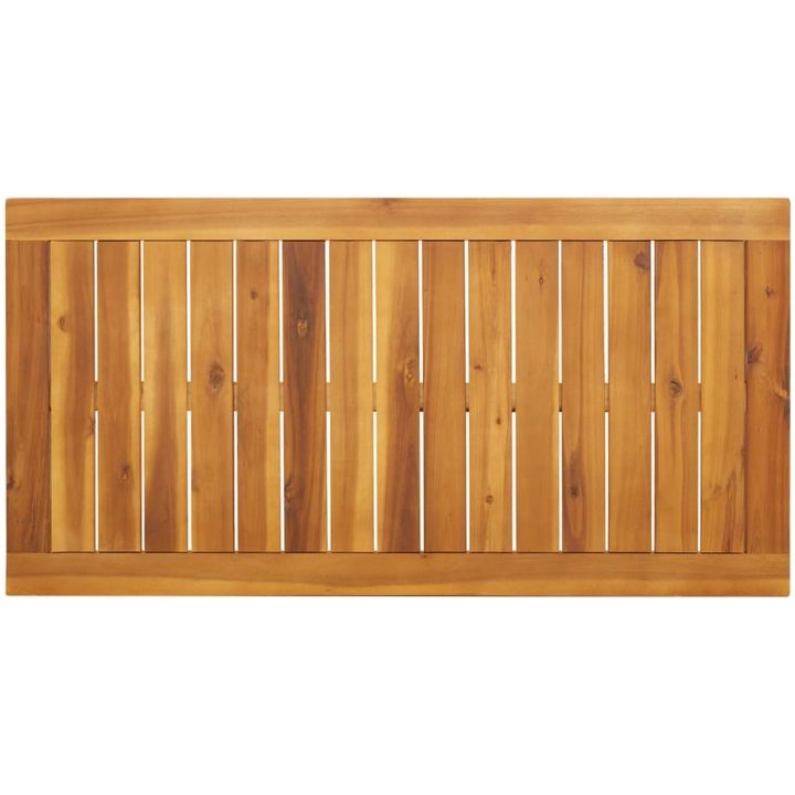 Matbord för trädgården 110x56x75 cm massivt akaciaträ vidaXL – bild 7