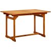 Matbord för trädgården (120-170)x80x75 cm massiv akacia vidaXL 170 x 80 x 75 cm – miniatyr 4