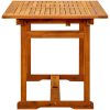 Matbord för trädgården (120-170)x80x75 cm massiv akacia vidaXL 170 x 80 x 75 cm – miniatyr 6