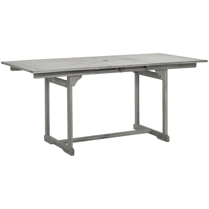 Matbord för trädgården (120-170)x80x75 cm massiv akaciaträ vidaXL 170 x 80 x 75 cm – bild 2