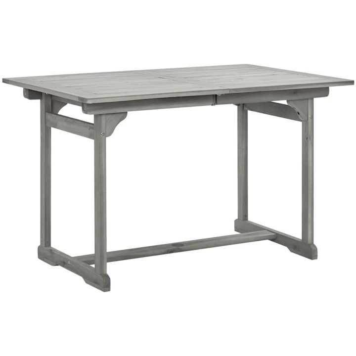 Matbord för trädgården (120-170)x80x75 cm massiv akaciaträ vidaXL 170 x 80 x 75 cm – bild 3