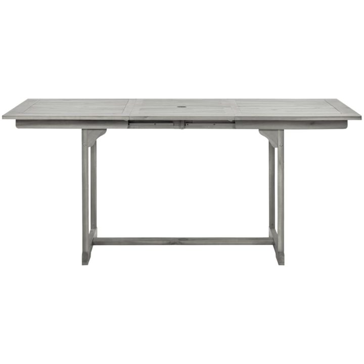 Matbord för trädgården (120-170)x80x75 cm massiv akaciaträ vidaXL 170 x 80 x 75 cm – bild 5