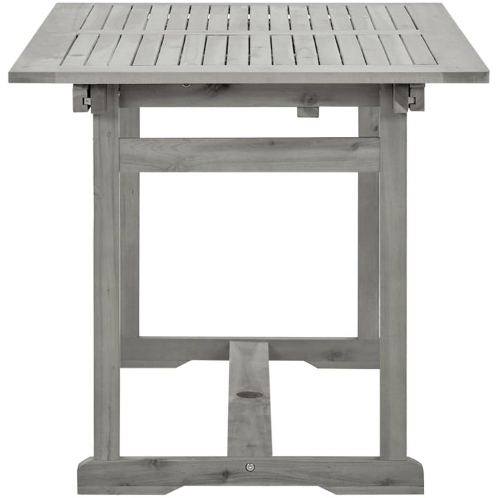 Matbord för trädgården (120-170)x80x75 cm massiv akaciaträ vidaXL 170 x 80 x 75 cm – bild 6