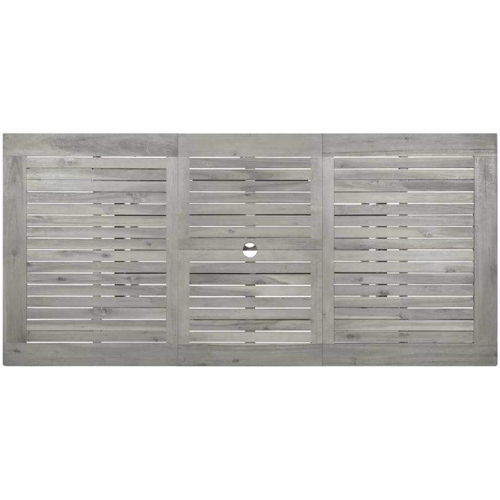 Matbord för trädgården (120-170)x80x75 cm massiv akaciaträ vidaXL 170 x 80 x 75 cm – bild 7