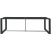Matbord för trädgården antracit 120x60x66 cm aluminium vidaXL – miniatyr 3
