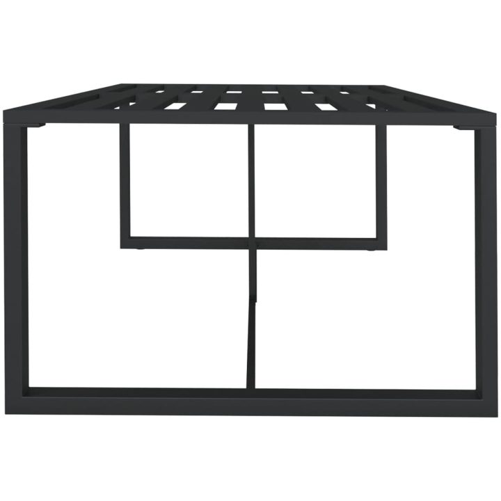 Matbord för trädgården antracit 120x60x66 cm aluminium vidaXL – bild 4