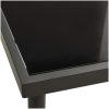 Matbord för trädgården antracit 80x80x72 cm glas och stål vidaXL – miniatyr 3
