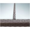 Matbord för trädgården brun 200x150x74 cm konstrotting vidaXL – miniatyr 4