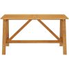 Matbord för trädgården massiv akacia vidaXL 140 x 70 x 73.5 cm – miniatyr 2