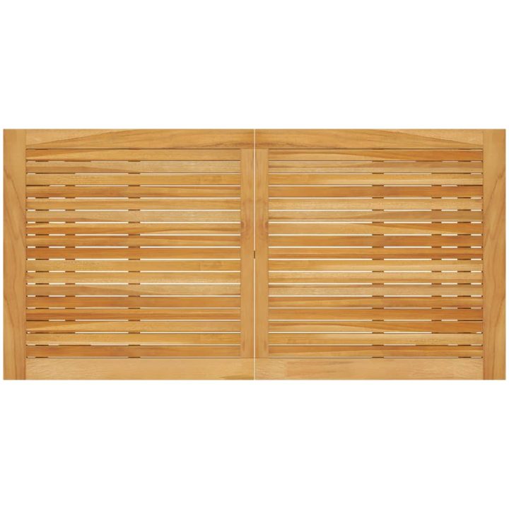 Matbord för trädgården massiv akacia vidaXL 140 x 70 x 73.5 cm – bild 4