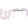 Matbord Set 7 pcs Naturligt trä vidaXL 180 x 90 x 75 cm – miniatyr 12